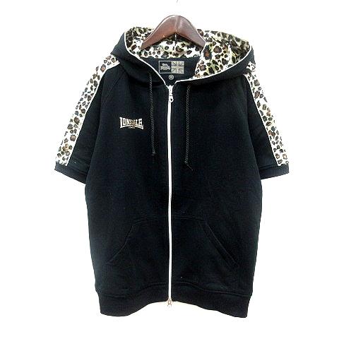 ロンズデール LONSDALE パーカー ジップアップ 総裏地 豹柄 レオパード