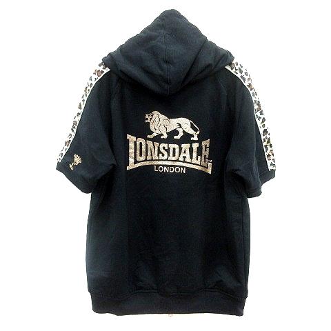 ロンズデール LONSDALE パーカー ジップアップ 総裏地 豹柄 レオパード