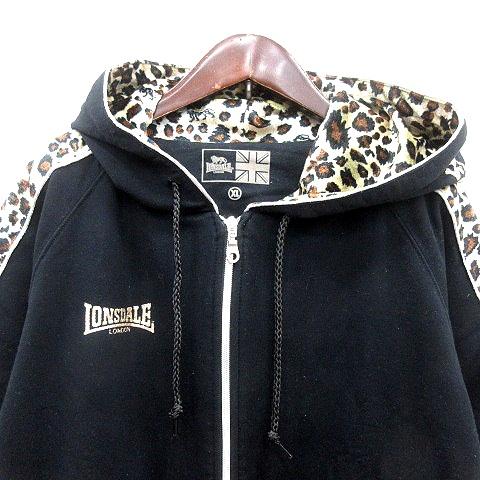 ロンズデール LONSDALE パーカー ジップアップ 総裏地 豹柄 レオパード