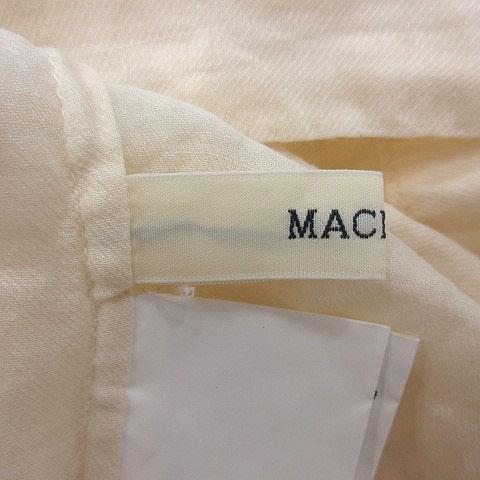 マカフィー MACPHEE トゥモローランド ブラウス ヘンリーネック 麻 