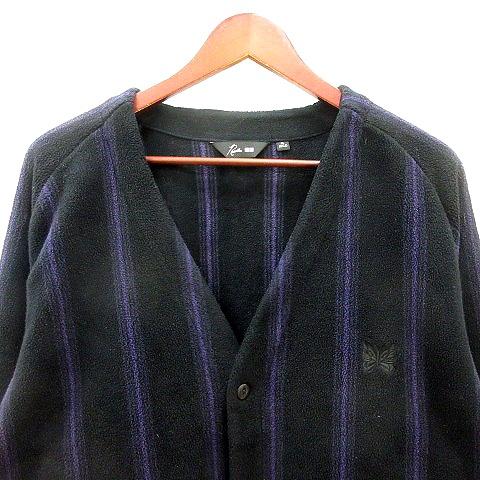 NEEDLES ニードルズ ストライプ カーディガン グレー M ニードルス ニードルズ Needles ユニクロ UNIQLO カーディガン