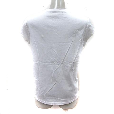 【美品】新品タグ付きSOÉJU ソージュ フレンチスリーブブラウス L ホワイト ソージュ SOEJU カットソー フレンチスリーブ M 白 ホワイト /YI