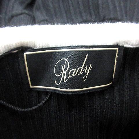 未使用品 レディ Rady ニット セーター 半袖 M 黒 ブラック /RT 