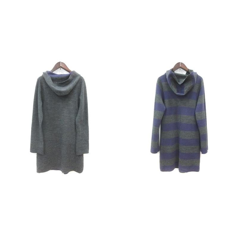バーニーズニューヨーク BARNEYS NEW YORK カーディガン ニット フード 