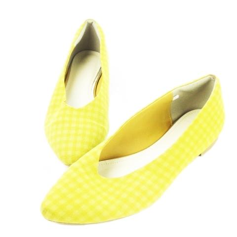 中古 ニコアンド Niko And 靴 シューズ パンプス カッター ローヒール チェック M 黄 イエロー Ck1 レディース ベクトル 古着 198 ブランド古着販売のベクトル 通販 Yahoo ショッピング