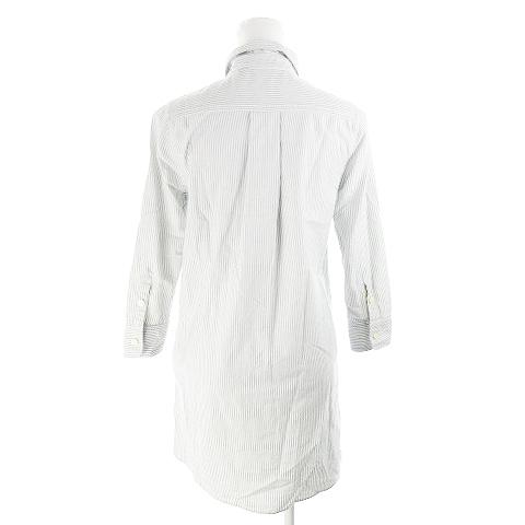 中古 バナーバレット Banner Barrett ワンピース シャツ ボタンダウン ミニ 七分袖 ハーフボタン ストライプ 38 グレー Ah17 レディース 198 ブランド古着販売のベクトル 通販 Yahoo ショッピング