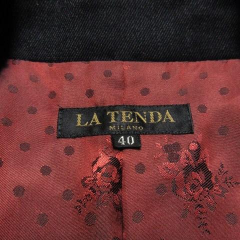 ラテンダ LA TENDA ジャケット テーラード 総裏地 シングル ウール 
