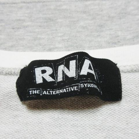 RNA アールエヌエー レディース トップス 半袖スウェット ボーダー イーグル RNA（アールエヌエー） カットソー スウェット ラウンドネック 半袖