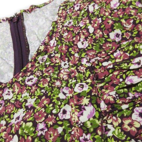 花柄イエロー系長袖ワンピース　サルーチェ 花柄イエロー系長袖ワンピース サルーチェ