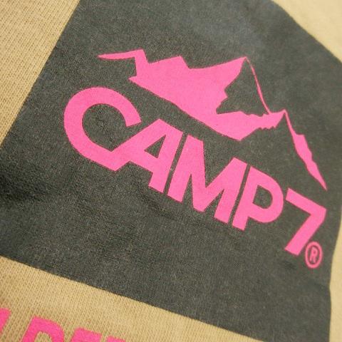 キャンプセブン CAMP7 Tシャツ カットソー クルーネック 半袖 プリント アウトドア M ベージュ /AO8 ☆ メンズ｜vectorpremium｜04