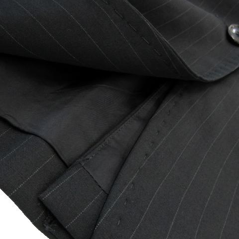 INED（イネド） ジャケット テーラード 総裏地 ウール 薄手 ストライプ  