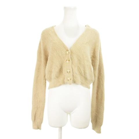 ベルシュカ Bershka カーディガン ニット シャギー Vネック 長袖 