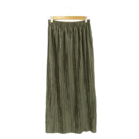 リヴドロワ RIVE DROITE スカート ベロア プリーツ タイト ロング  