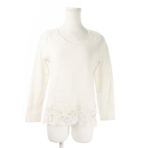 リランドチュール Rirandture ニット セーター Vネック 長袖 切替 