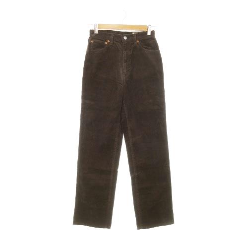 ROBE de PEAU ローブデポーコーデュロイボタンパンツ ダークブラウン ROBE de PEAU ローブデポーコーデュロイボタンパンツ ダークブラウン