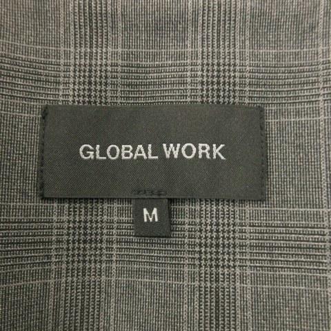 グローバルワーク GLOBAL WORK ジャケット テーラード ストレッチ チェック M グレー /AH11 ☆ メンズ｜vectorpremium｜06