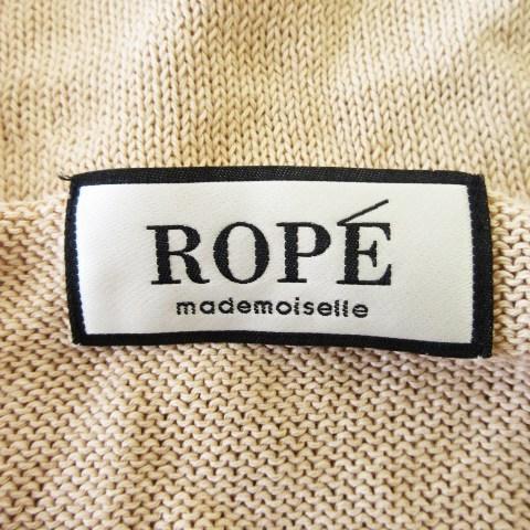 ロペ ROPE mademoiselle ニット セーター サマー Vネック 七分袖 ドルマン コットン さっくり ゆったり 38 ベージュ /CK18 ☆ レディース｜vectorpremium｜06