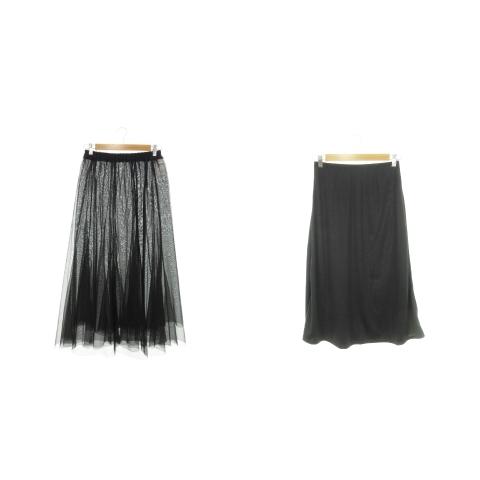 LOWRYS FARM ローリーズファーム スカート メッシュ フレア ロング  