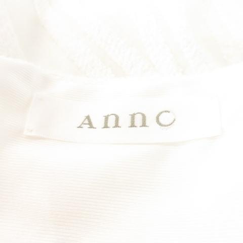 アンク Annc ワンピース ひざ丈 ノースリーブ バックレイヤード 
