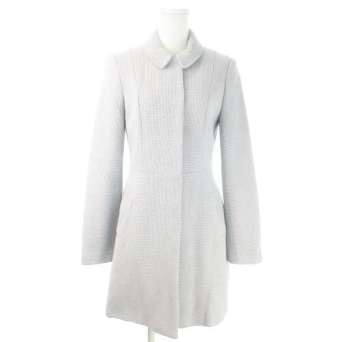 トップショップ TOPSHOP コート ツイード ステンカラー ロング丈 