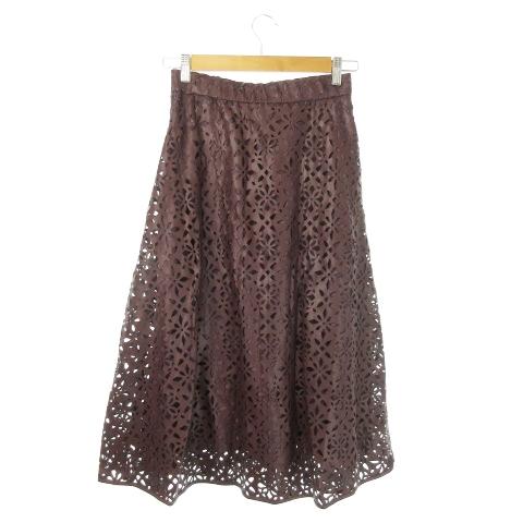 ストロベリーフィールズ STRAWBERRY-FIELDS スカート フェイクレザー