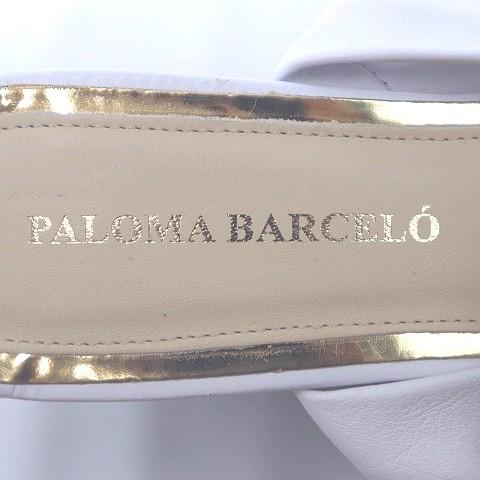 パロマバルセロ PALOMA BARCELO サンダル ウェッジソール 厚底 レースアップ 37 白 ホワイト ベージュ /M2O レディース｜vectorpremium｜06