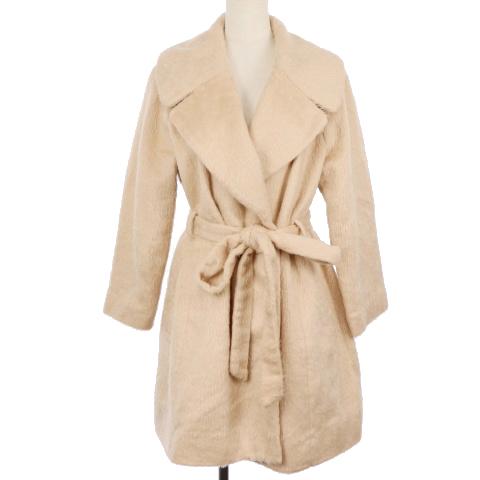 SNIDEL（スナイデル） コート ガウン ロング シャギー ウール混 F