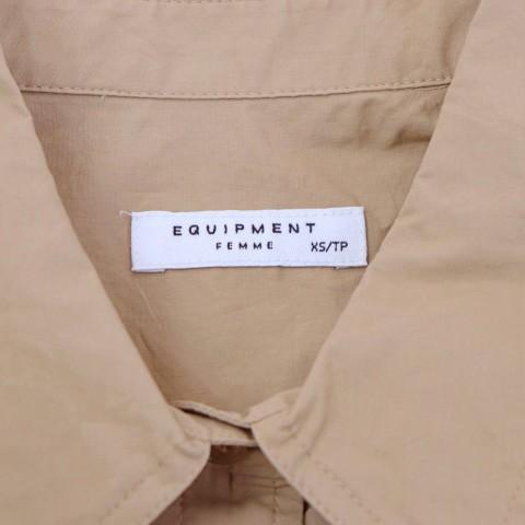 エキプモン EQUIPMENT フェム FEMME ワンピース シャツ サファリ ひざ  