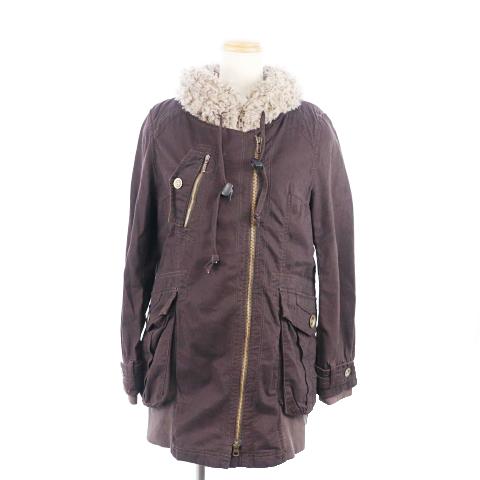 カリテ qualite コート ノーカラー ロング レイヤード ライナー付き 2 