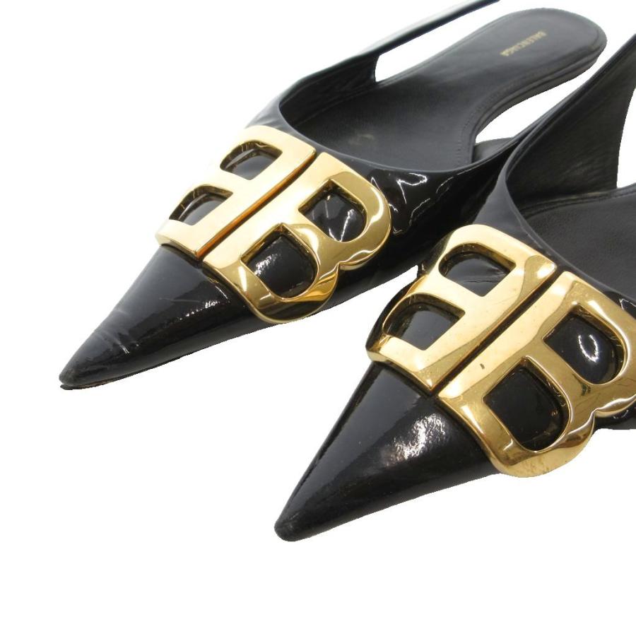 BALENCIAGA（バレンシアガ） フラットサンダル ミュール BBロゴ ポイン