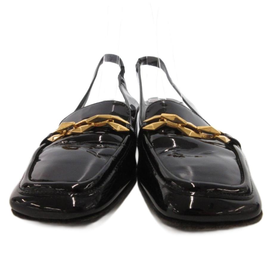 JIMMY CHOO ミュールサンダル ジミーチュウ JIMMY CHOO ミュール サンダル 38 黒 ブラック スクエア