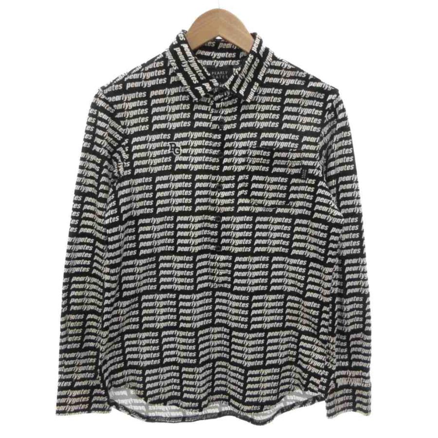 パーリーゲイツ PEARLY GATES ポロシャツ バイカラー 長袖 4 白