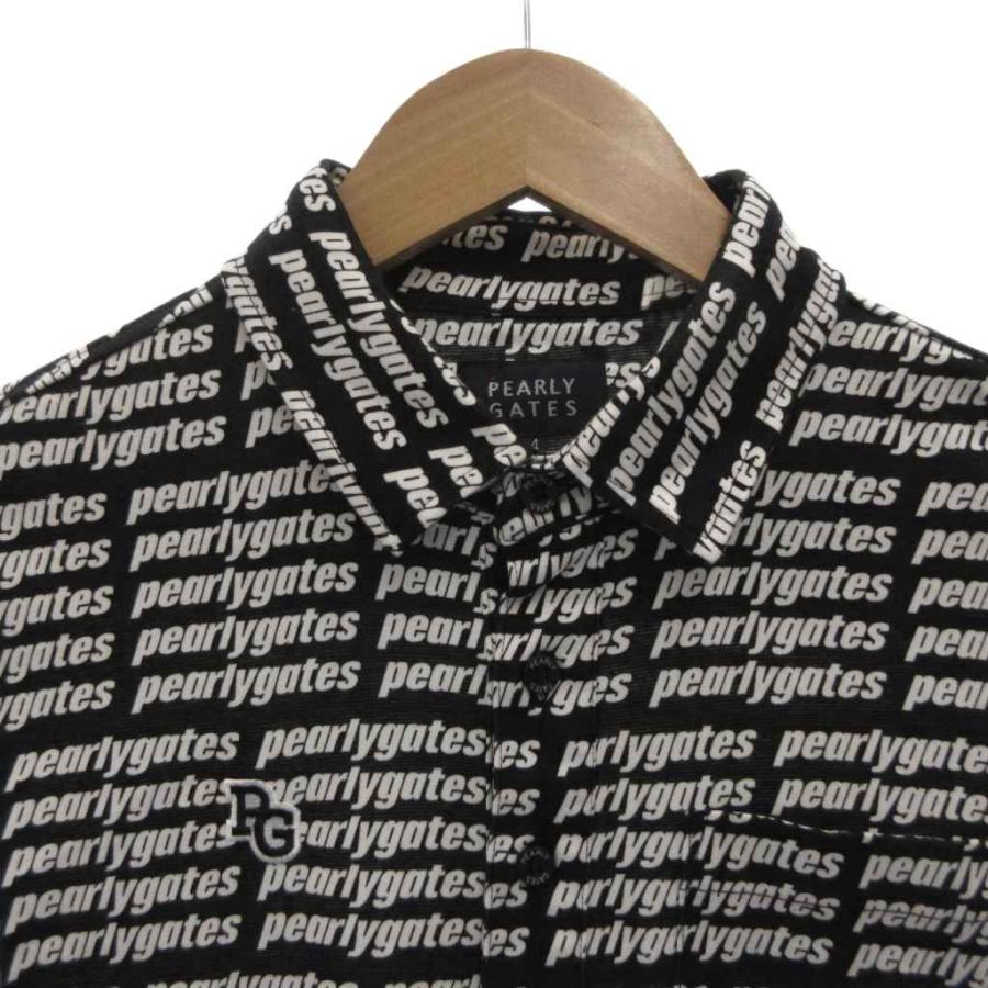 パーリーゲイツ PEARLY GATES ポロシャツ バイカラー 長袖 4 白
