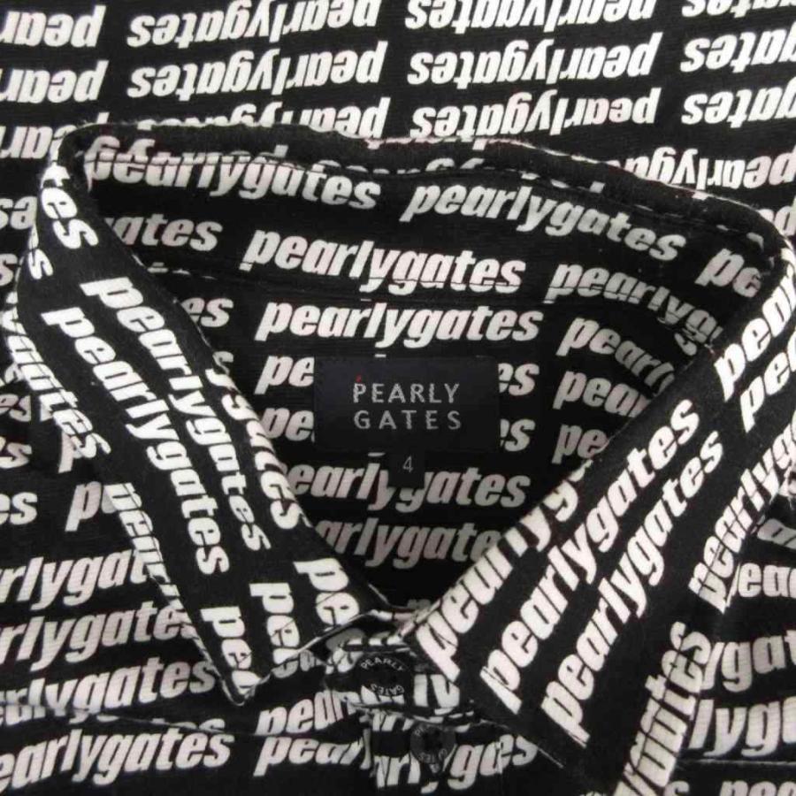 パーリーゲイツ PEARLY GATES ポロシャツ バイカラー 長袖 4 白