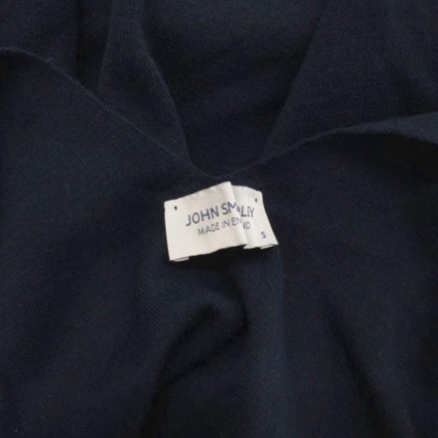 ジョンスメドレー JOHN SMEDLEY ニット ワンピース ウール S 紺 