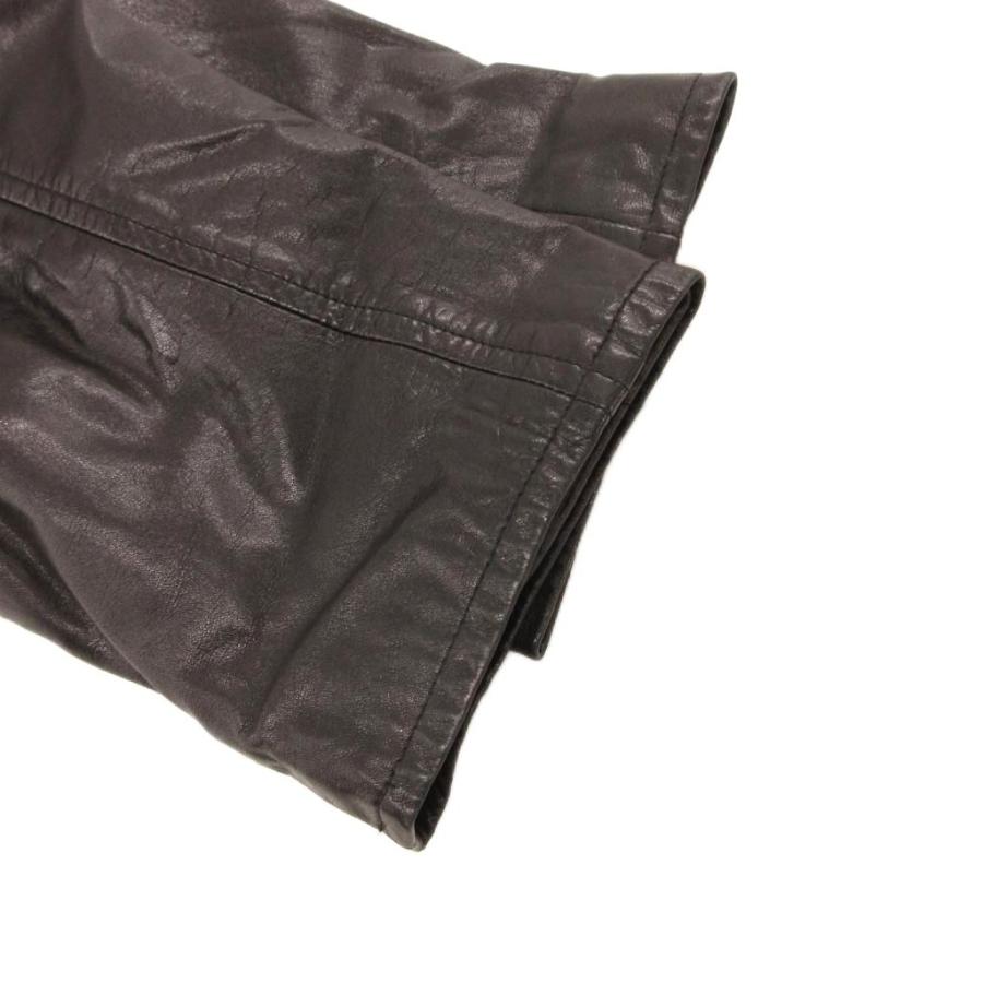 Armani Exchange 本革ブラウンジャケット アルマーニエクスチェンジ A/X ARMANI EXCHANGE レザーコート