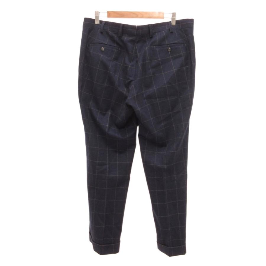 ヴィガーノ VIGANO テーラードパンツ スラックス チェック ウール 52