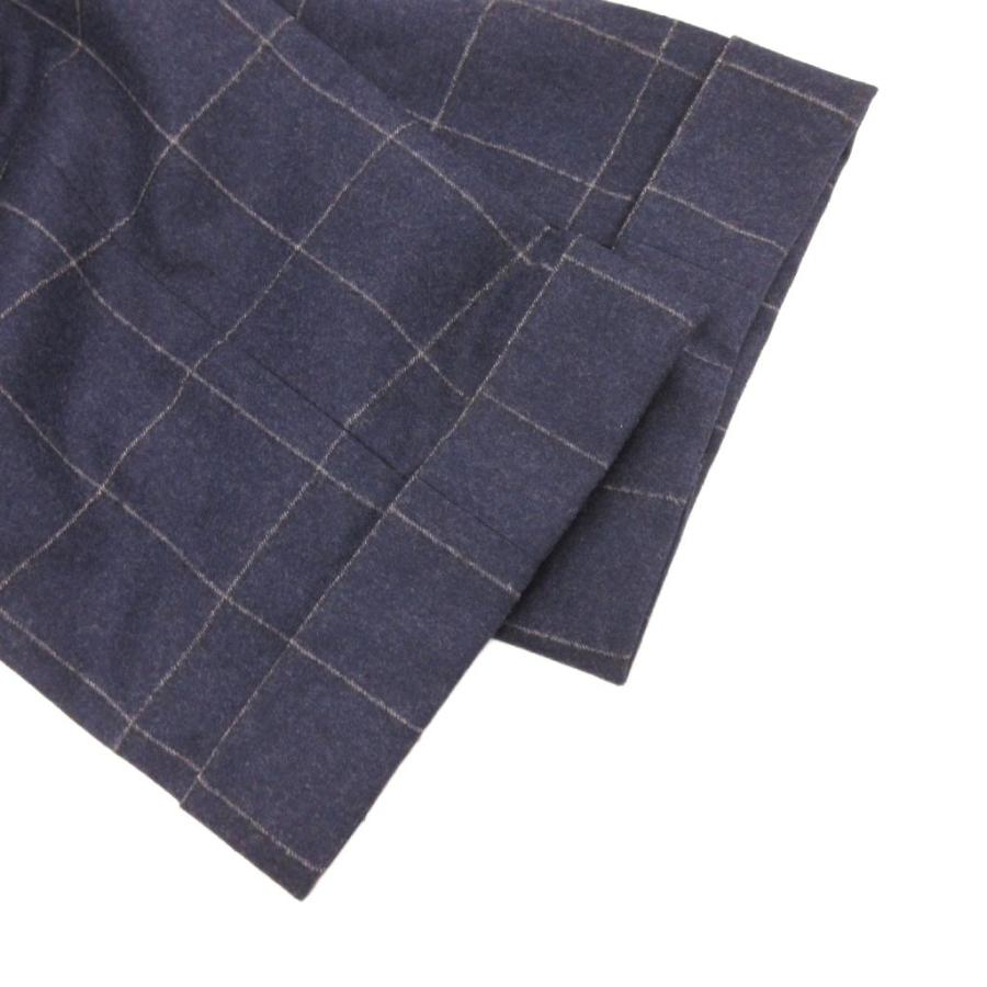 ヴィガーノ VIGANO テーラードパンツ スラックス チェック ウール 52