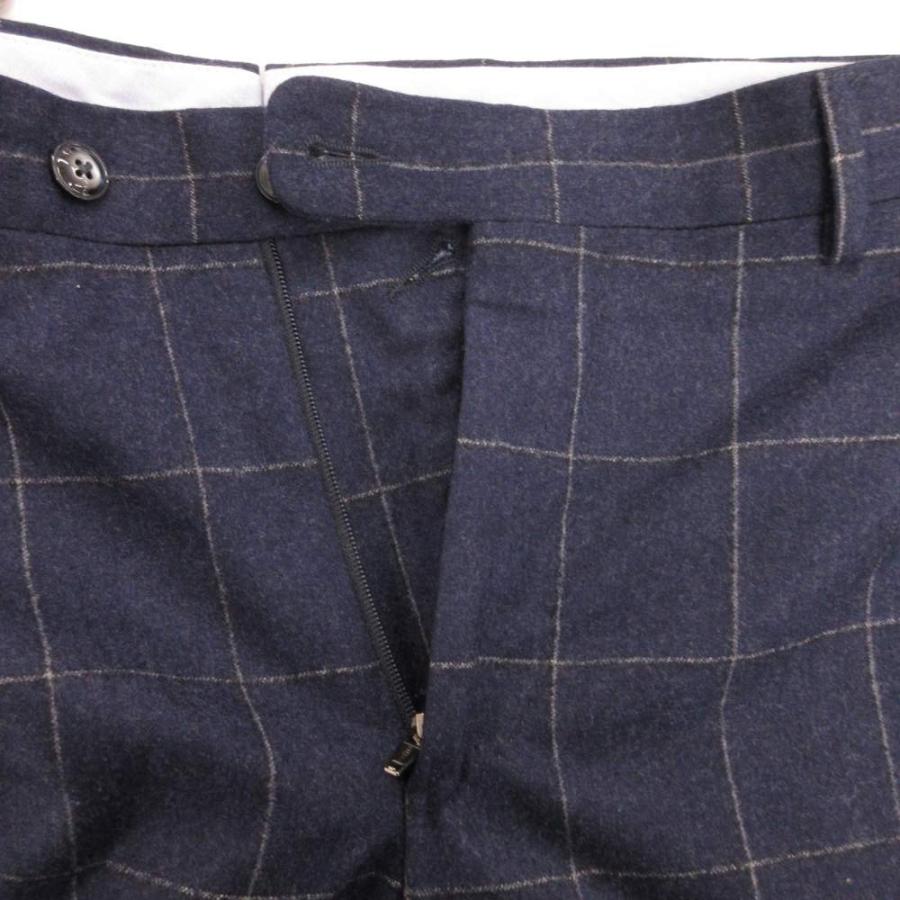 ヴィガーノ VIGANO テーラードパンツ スラックス チェック ウール 52