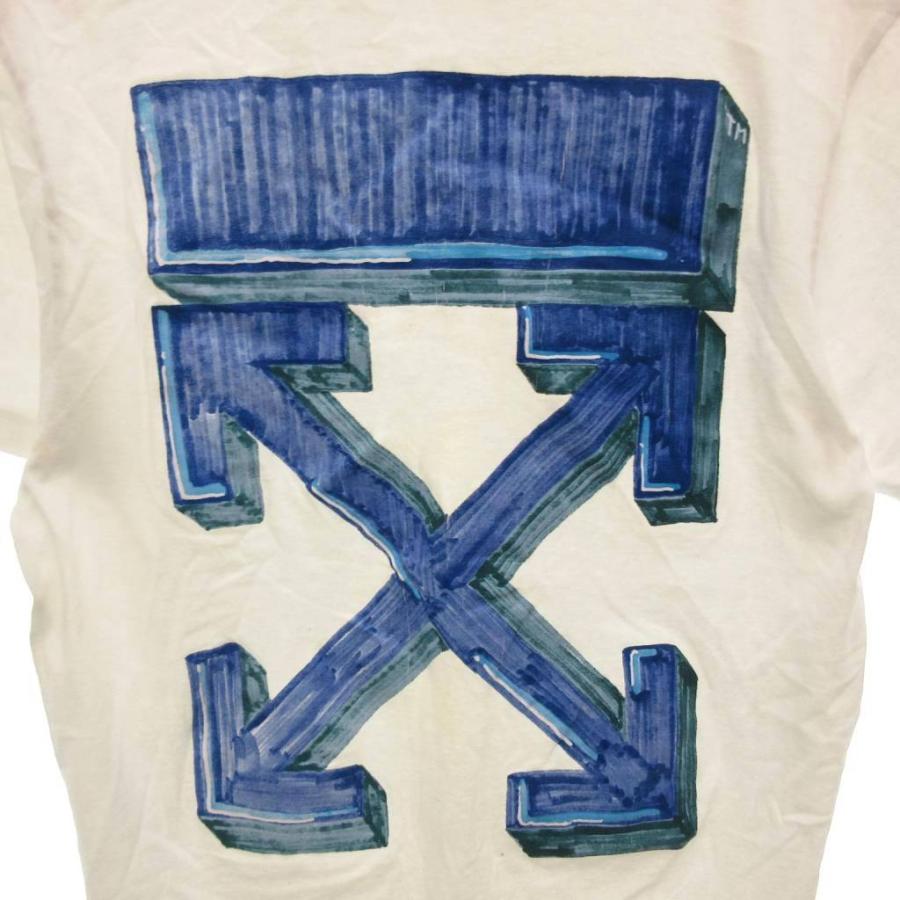 オフホワイト OFF WHITE マーカーアロープリント Tシャツ S 白