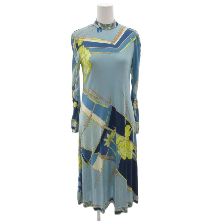 美品　LEONARD レオナール ロングワンピース LL LEONARD レオナール ロングワンピースMサイズ