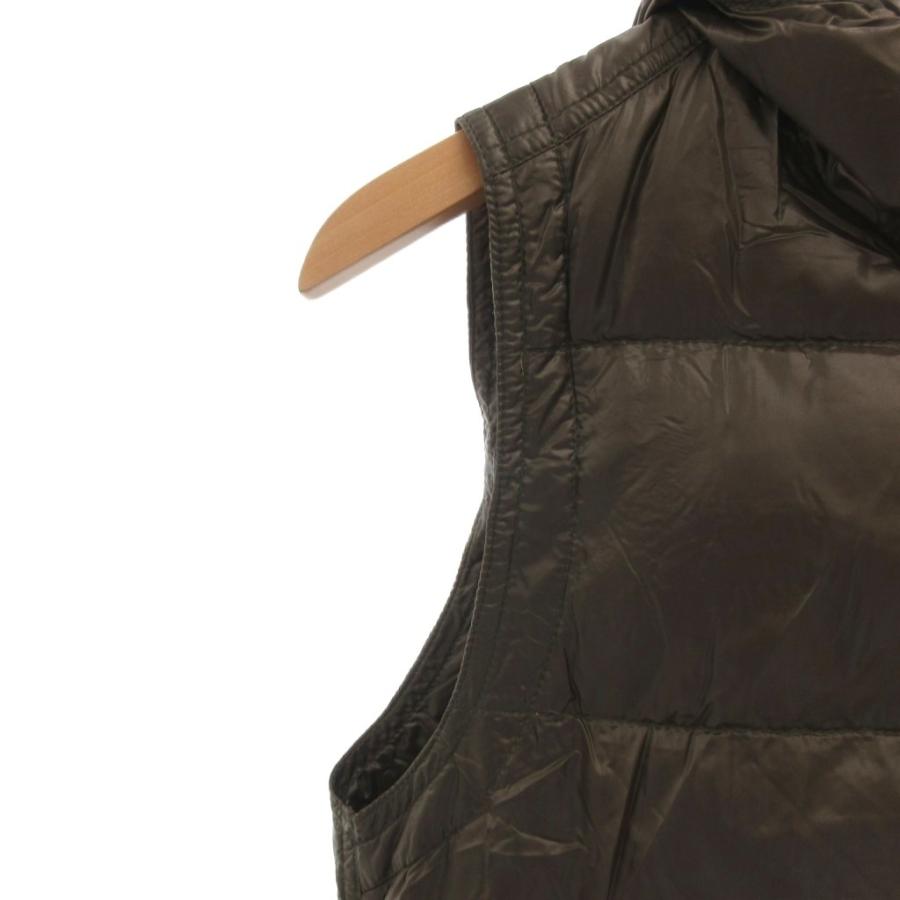 ヘルノ HERNO ダウンベスト 42 緑 グリーン フード付き ジップアップ