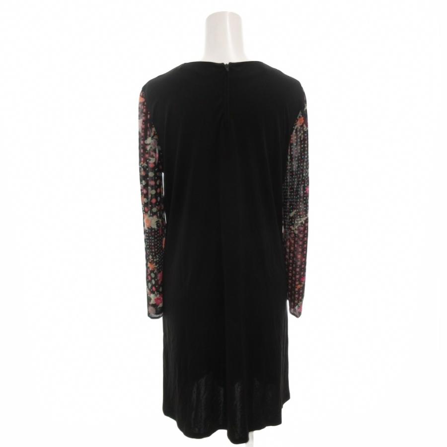 LEONARD 花柄 七分袖 ひざ丈ワンピース　レオナール LEONARD（レオナール） ワンピース ひざ丈 七分袖 花柄 3 黒 ブラック