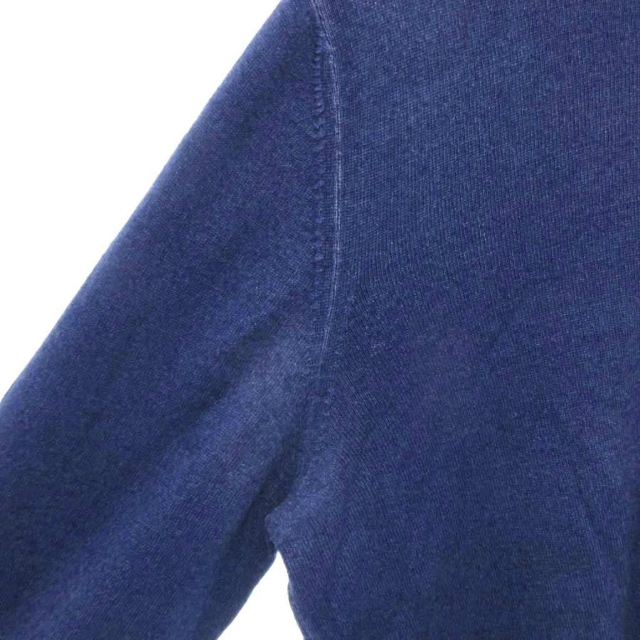 グランサッソ GRAN SASSO ニット セーター ウール 50 青 ブルー 長袖 