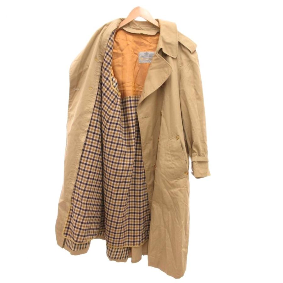 アクアスキュータム AQUASCUTUM トレンチコート ロング ダブル