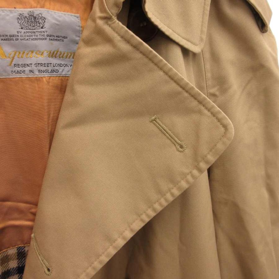 アクアスキュータム AQUASCUTUM トレンチコート ロング ダブル