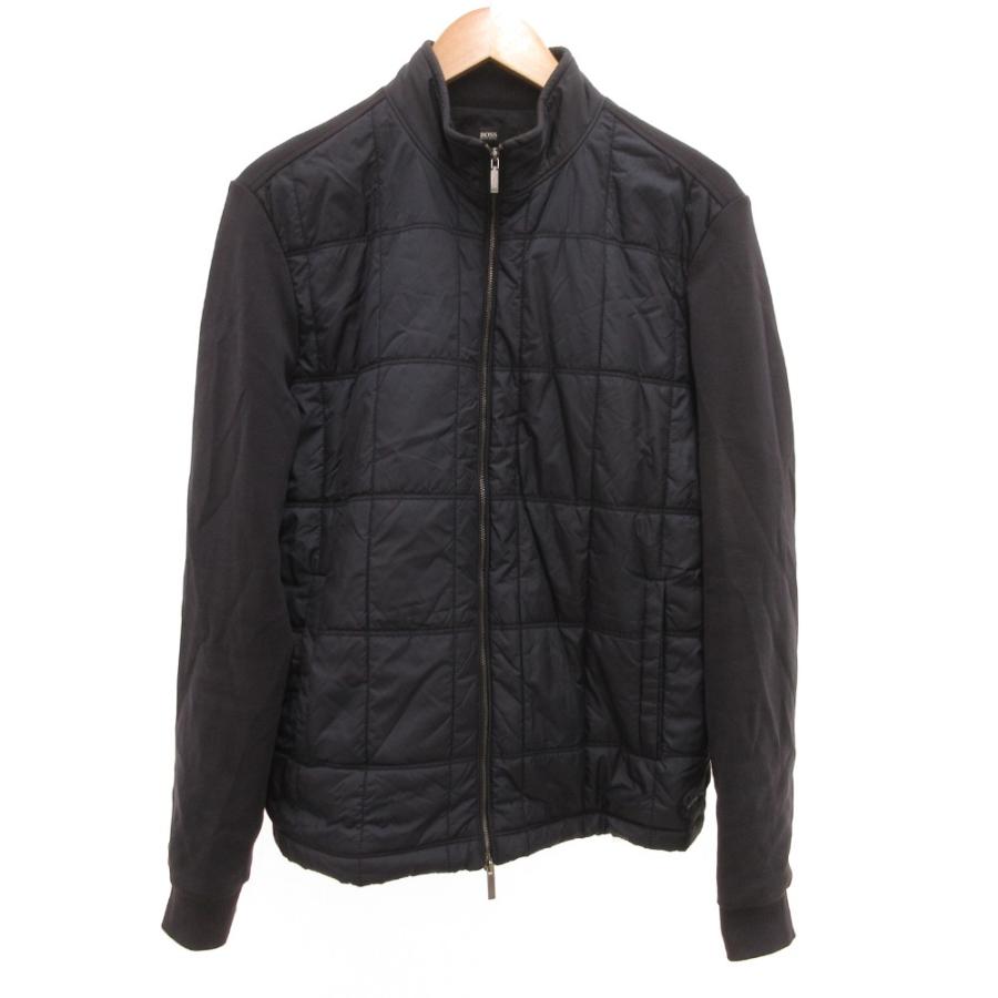 ヒューゴボス HUGO BOSS 中綿ブルゾン ジャケット ジップアップ 袖切替