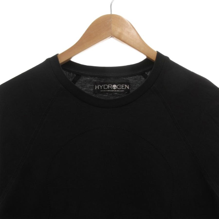 ハイドロゲン HYDROGEN Tシャツ ロンT クルーネック スカル ロゴ 長袖