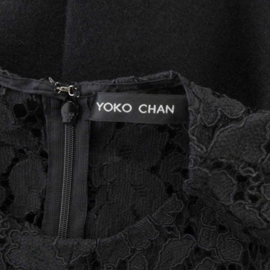 ヨーコチャン YOKO CHAN ワンピース 38 黒 ブラック レース