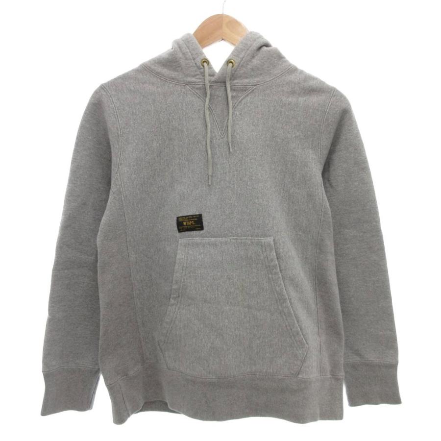 ダブルタップス WTAPS パーカー スウェット フーディ S グレー 長袖